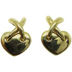 Chaumet Gold Link "Hearts" Earrings