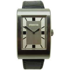 Boucheron Brushed Steel Reflet Icare Wristwatch