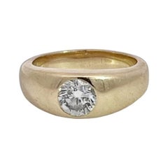 14K Yellow Gold Solitaire Ring