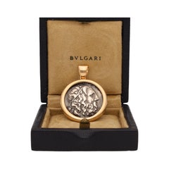 Bulgari pièce de monnaie ancienne Monete 18 carats Pendentif en or jaune