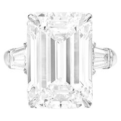 Gia Certified 7 Carat Emerald Cut Diamond Ring