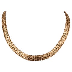 Minimalistische Gold-Gliederhalskette, 18 Karat Gold Braut-Halskette, minimalistisch