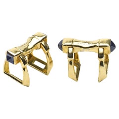 Cartier Sapphire Stirrup Cufflinks