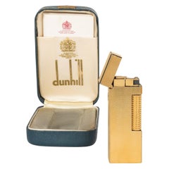 James Bond Iconic and Rare Retro Dunhill Gold and Swiss Made Lighter