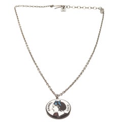 Chanel Silver Mademoiselle Necklace