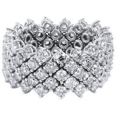 Flexibler Diamant-Goldbandring