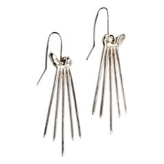 Mauke v Jewelry Sterling Silver Dangling Earrings Swords