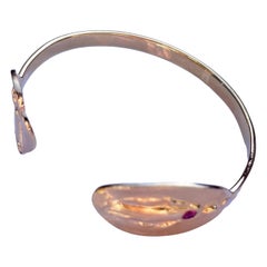 Ruby Opal Virgin Mary Spiritual Bracelet Cuff Bangle J Dauphin