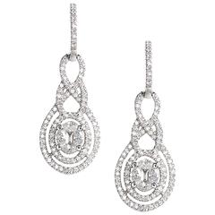 Diamond Gold Drop Earrings 5