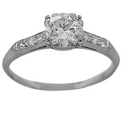 1920s Lambert Brothers .70 Carat Diamond Gold Engagement Ring