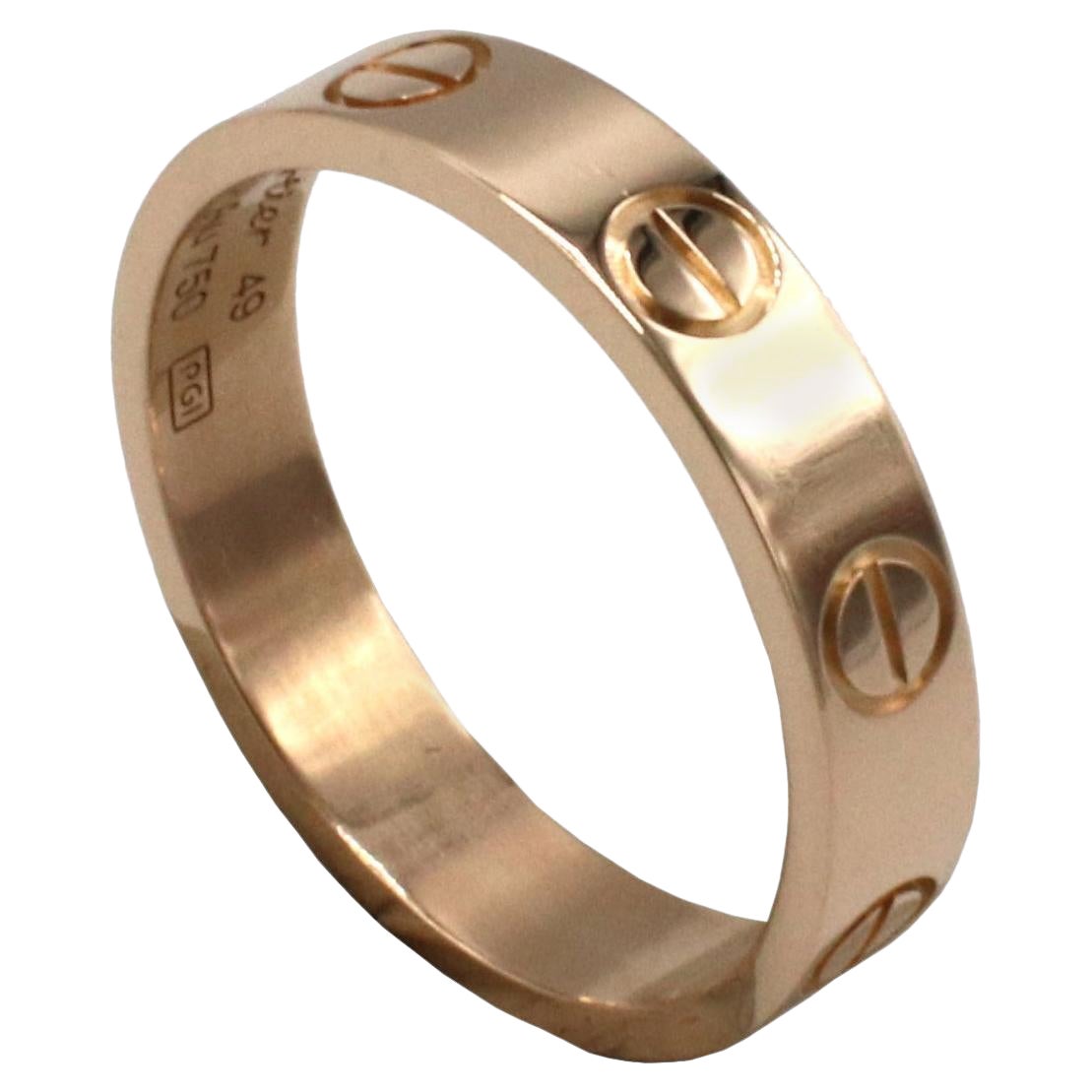 Cartier Love Rose Gold Wedding Band Ring