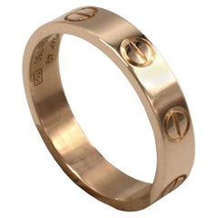 Cartier Love Rose Gold Wedding Band Ring