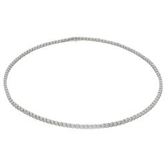 1979 Cartier Elegant Diamond Platinum Line Necklace