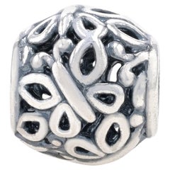 Used New Pandora Butterfly Garden Charm - Sterling Silver 925 Bead 790895