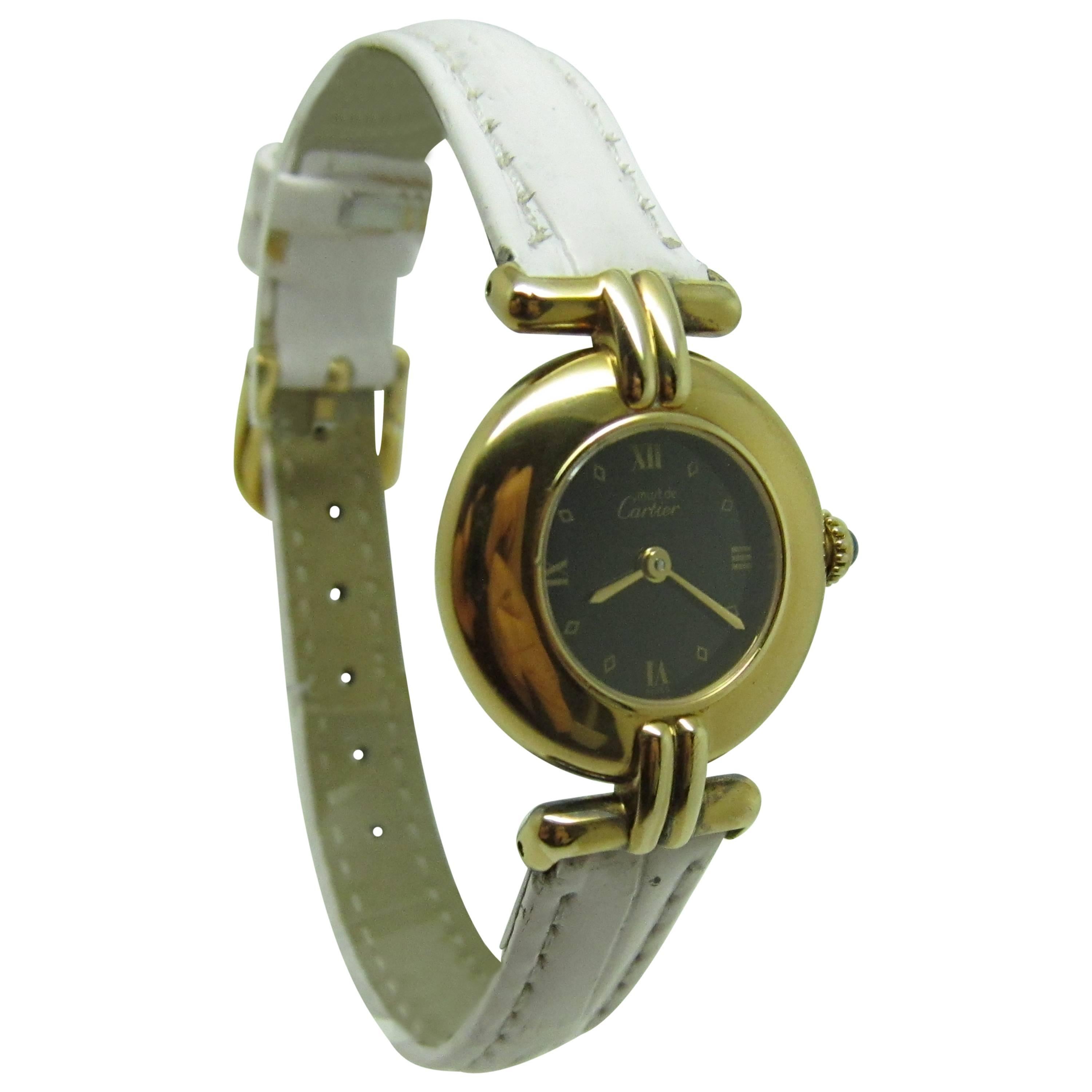 Cartier Ladies Must de Cartier Rivoli Gold Plated Wristwatch