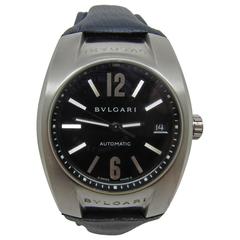 Bulgari Brushed Stainless Steel Ergon Automatic Wristwatch