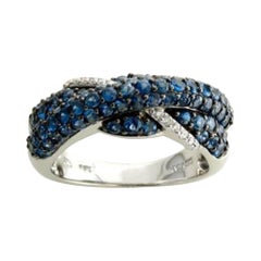 Le Vian Ring Featuring Cornflower Sapphire Vanilla Diamonds Set in 14k