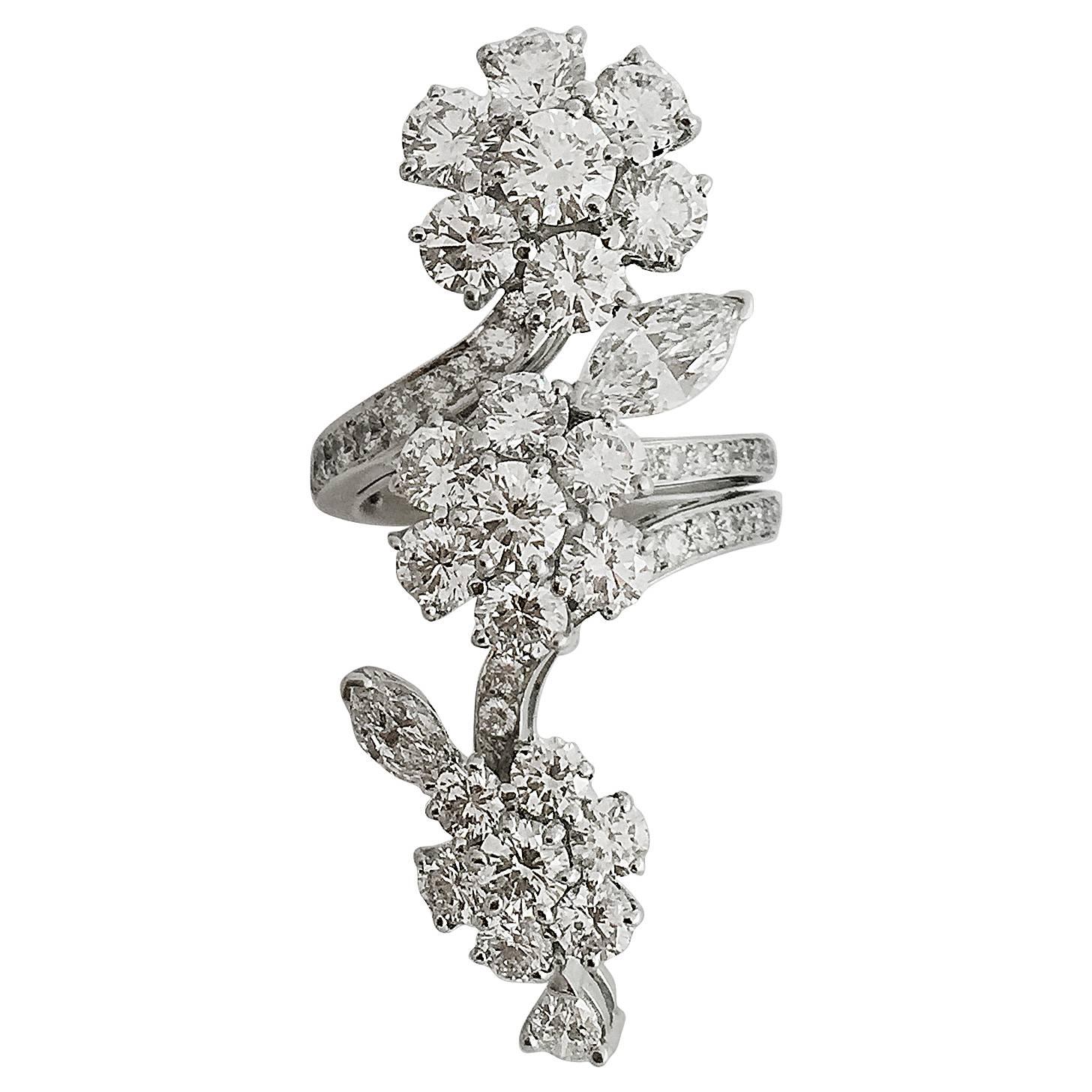 Van Cleef & Arpels Diamant-Gold-Ring "Broderie" Kollektion