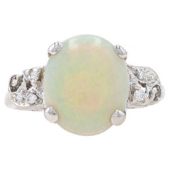 Alianza de oro blanco con diamantes 14k Baguette Rnd 1.28ctw
