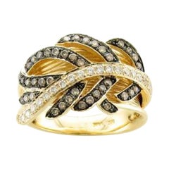 Grand Sample Sale Ring Featuring Vanilla Diamonds, Chocolate Diamonds Set