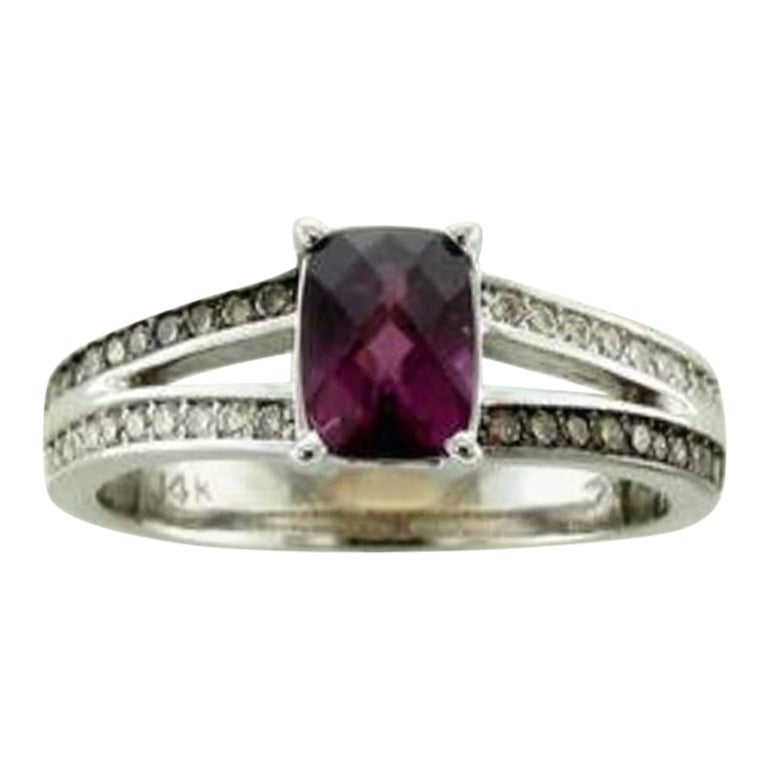 Le Vian Ring Featuring Raspberry Rhodolite Chocolate Diamonds