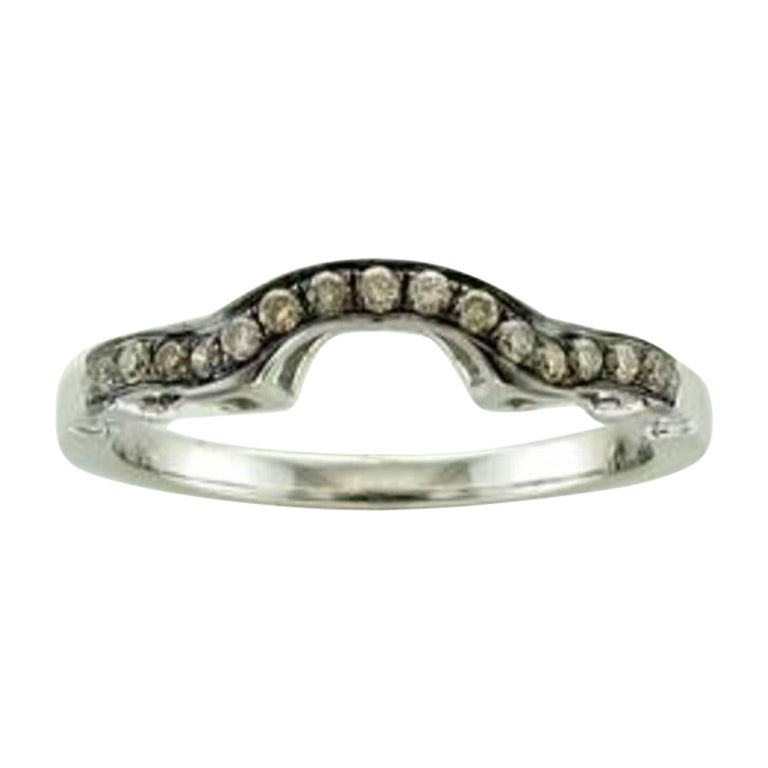 Grand Sample Sale Ring Featuring Chocolate Diamonds Set in 14k Vanilla ...