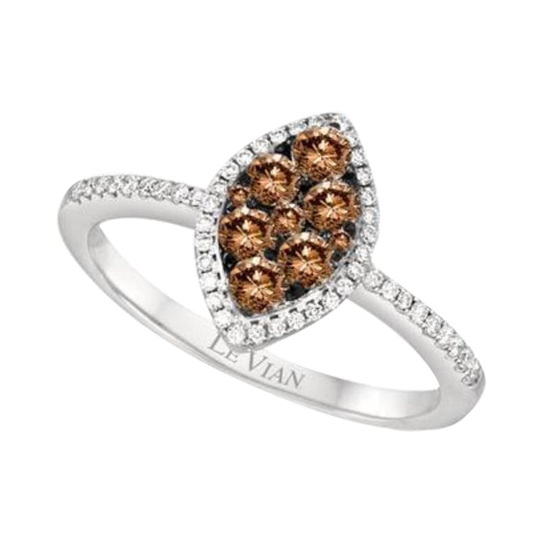 Le Vian Chocolatier Ring Featuring Chocolate Diamonds, Vanilla Diamonds Set For Sale