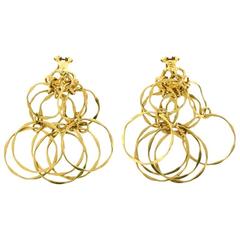 1970s Cartier Gold Multi-Hoop Earrings
