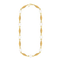 Clear Quartz 18K Gold Sand Necklace