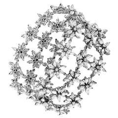 Asprey Diamond Gold Floral Bracelet