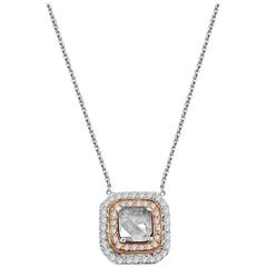 Slice Diamond Gold Pendant