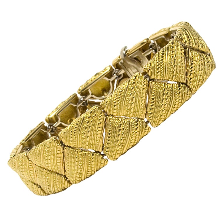 Alex Sepkus Gold Bracelet For Sale
