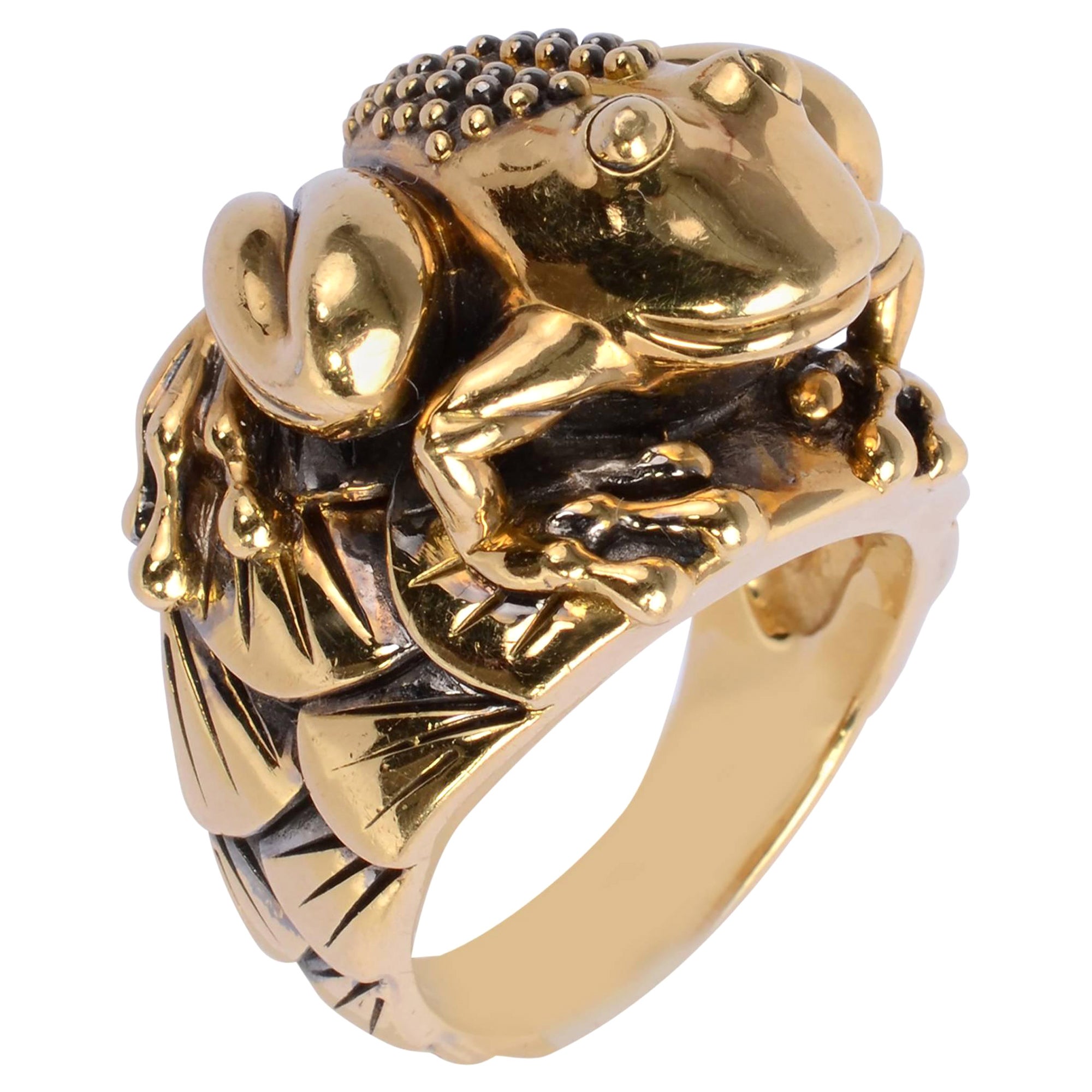 Valentin Magro Gold Frog Ring For Sale