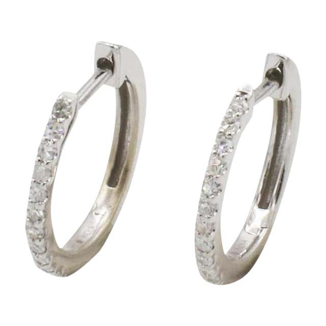 Diamond, Pearl and Antique Hoop Earrings - 6,629 For Sale at 1stDibs ...