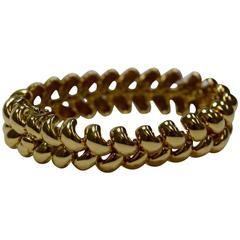 Chaumet Gold Link Bangle Bracelet