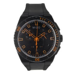 Cronografo Ocean Star Captain di Mido in acciaio inossidabile con trattamento PVD nero