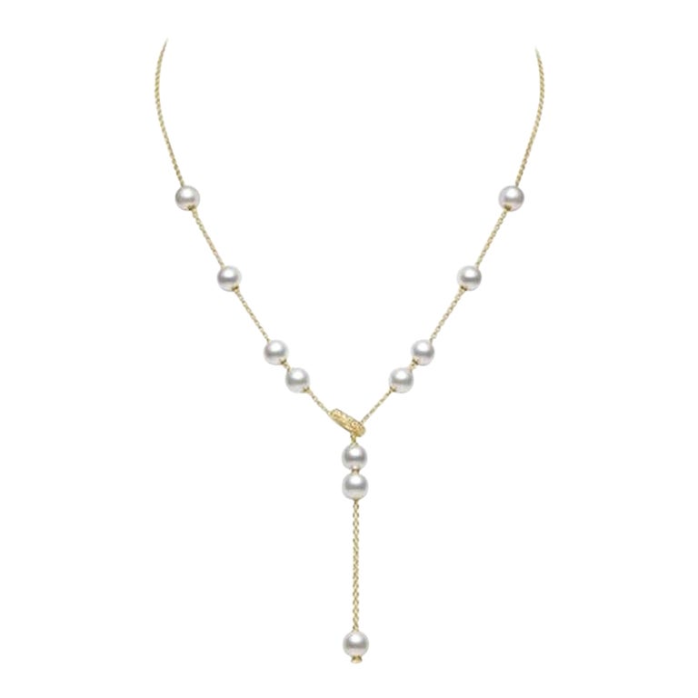 Mikimoto Pearls in Motion Necklace PPL351DK11 For Sale