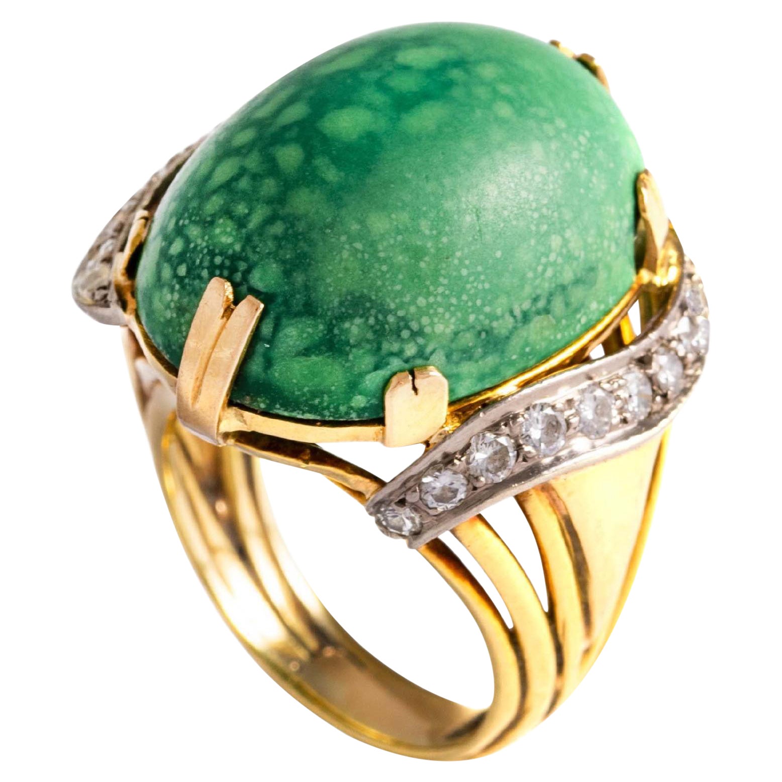 Retro Diamond Gold Ring