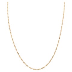 14K Yellow Gold Double Twist Rope Chain