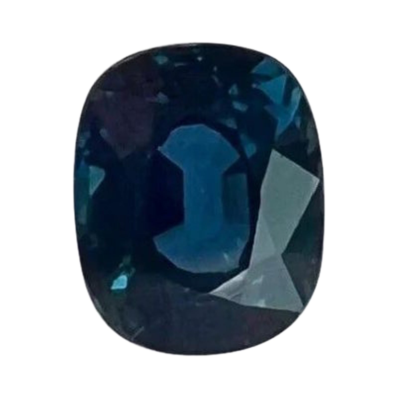 Untreated Deep Blue Sapphire 0.55ct Rare Cushion Cut IGI Certified Loose Gem For Sale