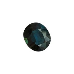 1.35ct Deep Blue Sapphire Rare Oval Cut IGI Certified Loose Gemstone in Blister