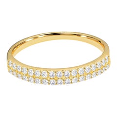 Anillo de diamantes de 0,44 qt en oro de 18 quilates