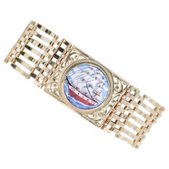 Miniature, Yellow Gold Retrò Bracelet