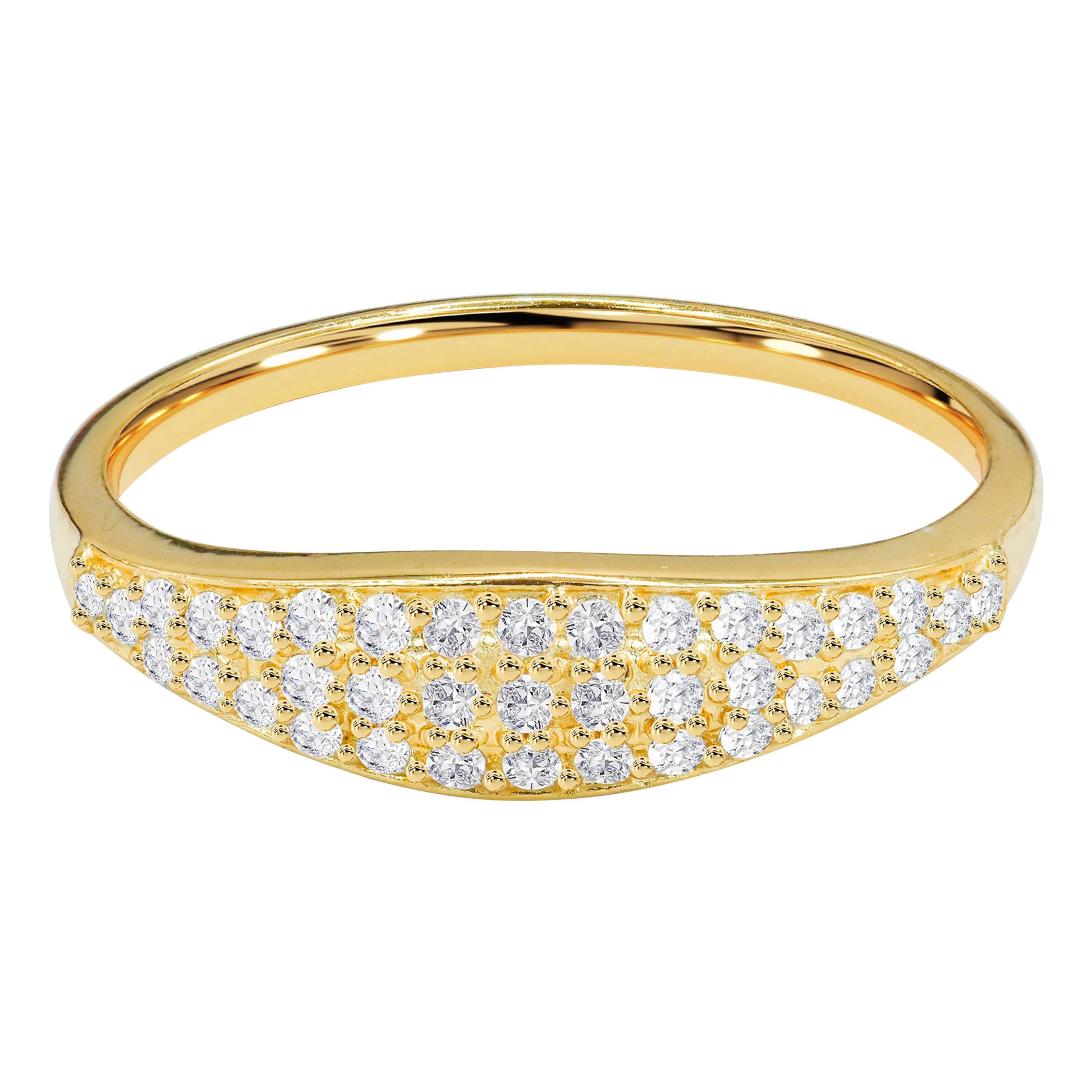 0.40 Ct Diamond Eternity Band Ring in 18K Gold