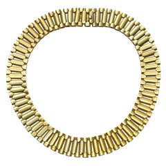Antique Gold Collar Necklace, Circa 1870