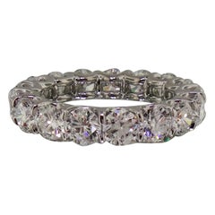 Gia zertifiziert Runde Brillantschliff Eternity Band Ring