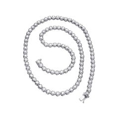 Exquisite 8 Carat Tennis Diamond Necklace