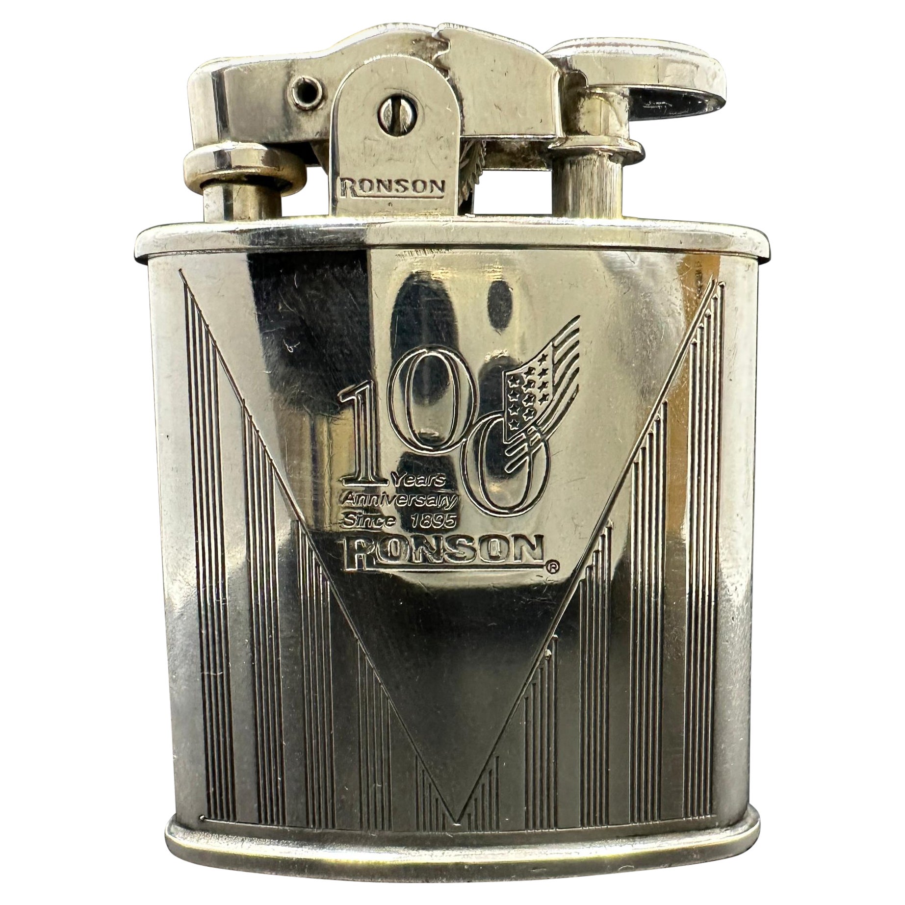Ronson “1943” Limited Edition 100 Year Anniversary Silver Plated Vintage Lighter
