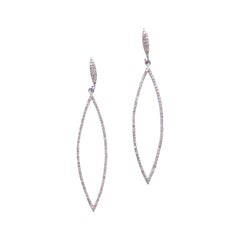 Orecchini a goccia con diamanti "Pave