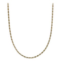14K Yellow Gold Scroll Chain Necklace 4.7gr